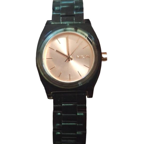 Nixon Acetate Time Teller Watch – Aqua with Pink Face - Picture 1 of 8